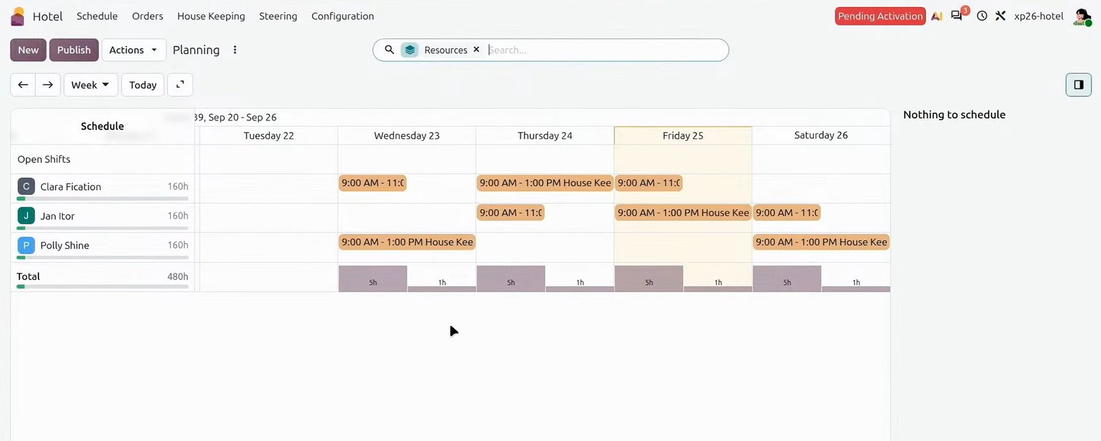 Calendar vizual